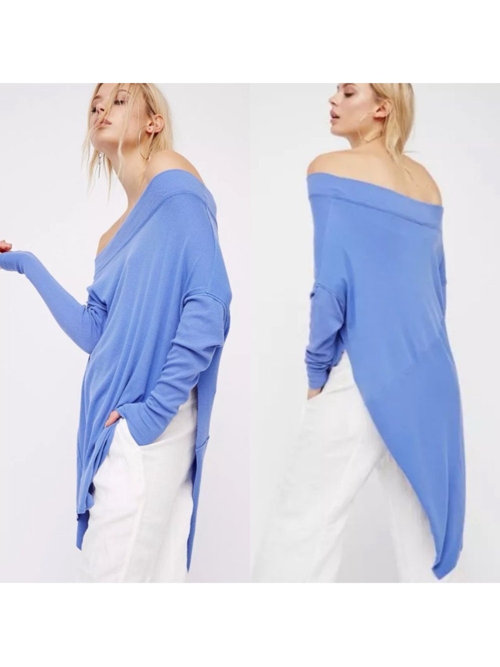 Free People We The Free
Grapevine Long Sleeves Hi-Lo Tunic Tee Ski